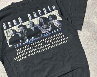 Vintage Deep Purple Abandon Tour 1998 T Shirt Mens 90s Rock UK Pop