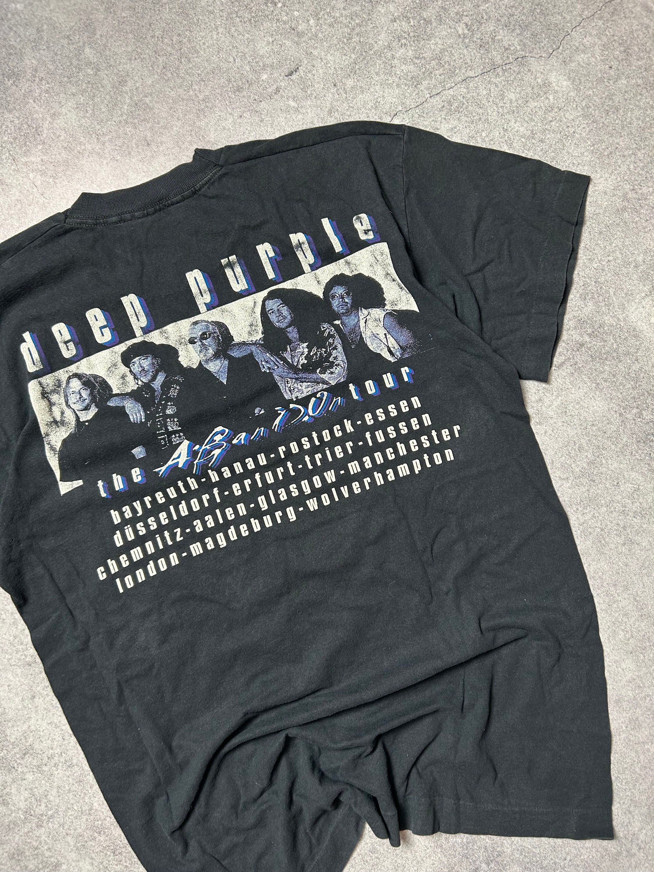 Vintage Deep Purple Abandon Tour 1998 T Shirt Mens 90s Rock UK Pop