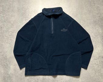 vintage 2000's Quiksilver Small Logo 1/4 Half Zip Fleece Sweatshirt Men's Size L retro surf sports wear athletic pullover casual style