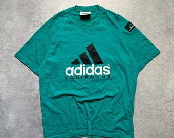 Vintage Adidas T-shirt Blue and Pink Tee Logo Imprint Hard