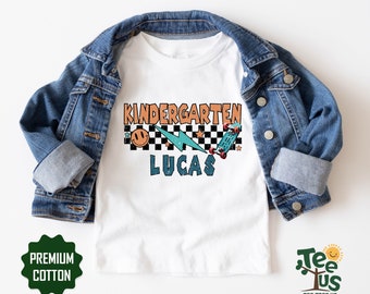 Custom Kindergarten Shirt, Preschool Shirt, Personalized Kindergarten Tshirt, First Day Of School Shirt, Back To School Shirt, Custom Name