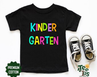 Colorful Kindergarten Shirt, Back to School Shirts, Elementary School Teaching Shirt, First Day Of Kindergarten Shirt, Preschool Shirt