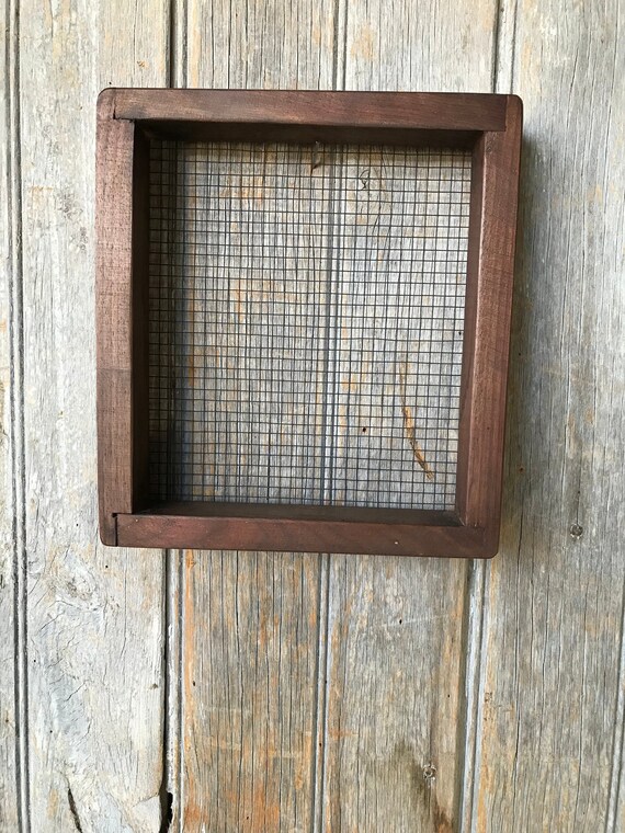 Walnut Sifter Frame 8 X 7 Etsy