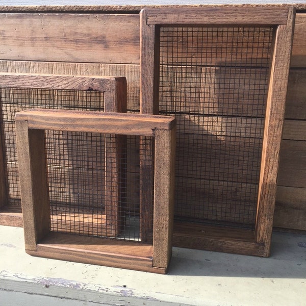 Sifter Frame  Reclaimed BarnWood Various Sizes available