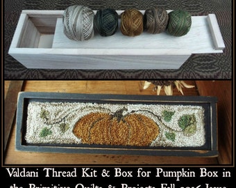 Kit de hilos Valdani para telas de tejedores Boxed Delight, caja de madera sin terminar