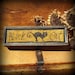Black Cat Punch Needle Pattern Weavers Cloth and Wood Box