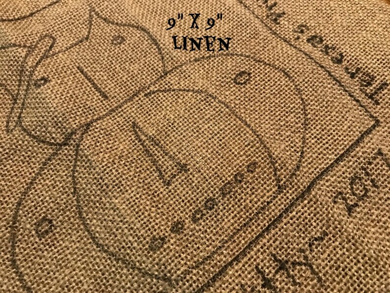 Haken Teppich Muster auf Leinen Kürbis Kitty Katze | Etsy
