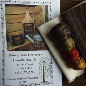 Valdani Thread Wool Weavers Cloth Kit for Sunny Day Punch Needle Pattern