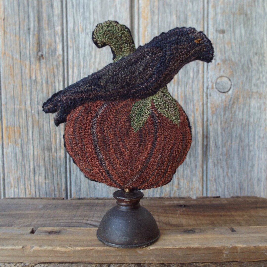E Pattern Punch Needle Crow Pumpkin - Etsy
