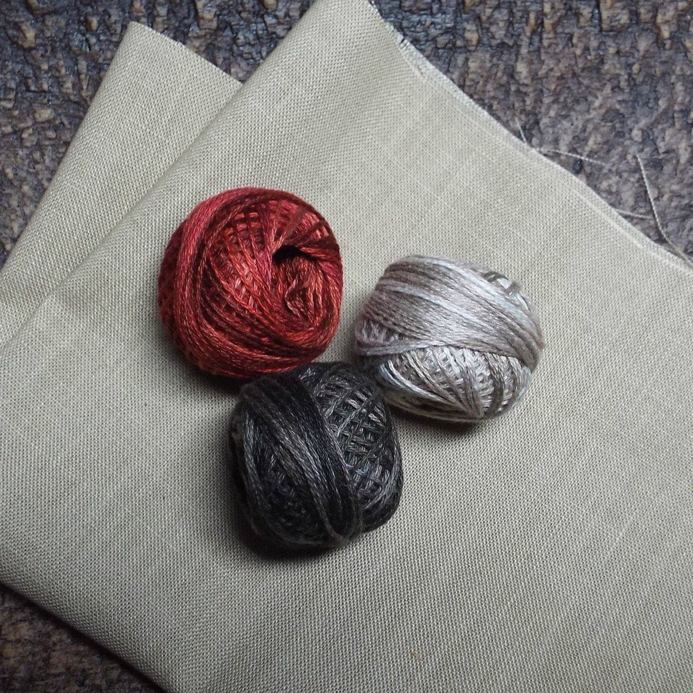 Punch Needle Thread Kit Standing Snowman Valdani Threads Etsy