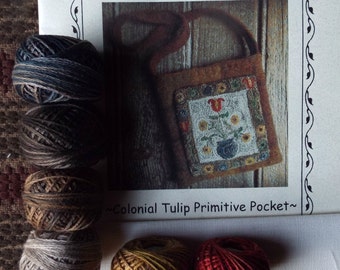 PN202 Punch Needle Kit Kolonial Tulip Punch Needle Wolle Taschenbeutel
