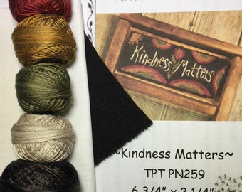 Valdani Thread Kit PN259 Kindness Matters Weavers Cloth Wool