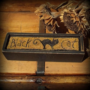 Mailed Punch Needle Pattern PN217 Black Cat Weavers Cloth