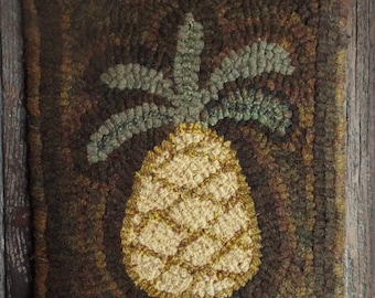 E-Pattern Simple Pineapple Hooked Rug Pattern
