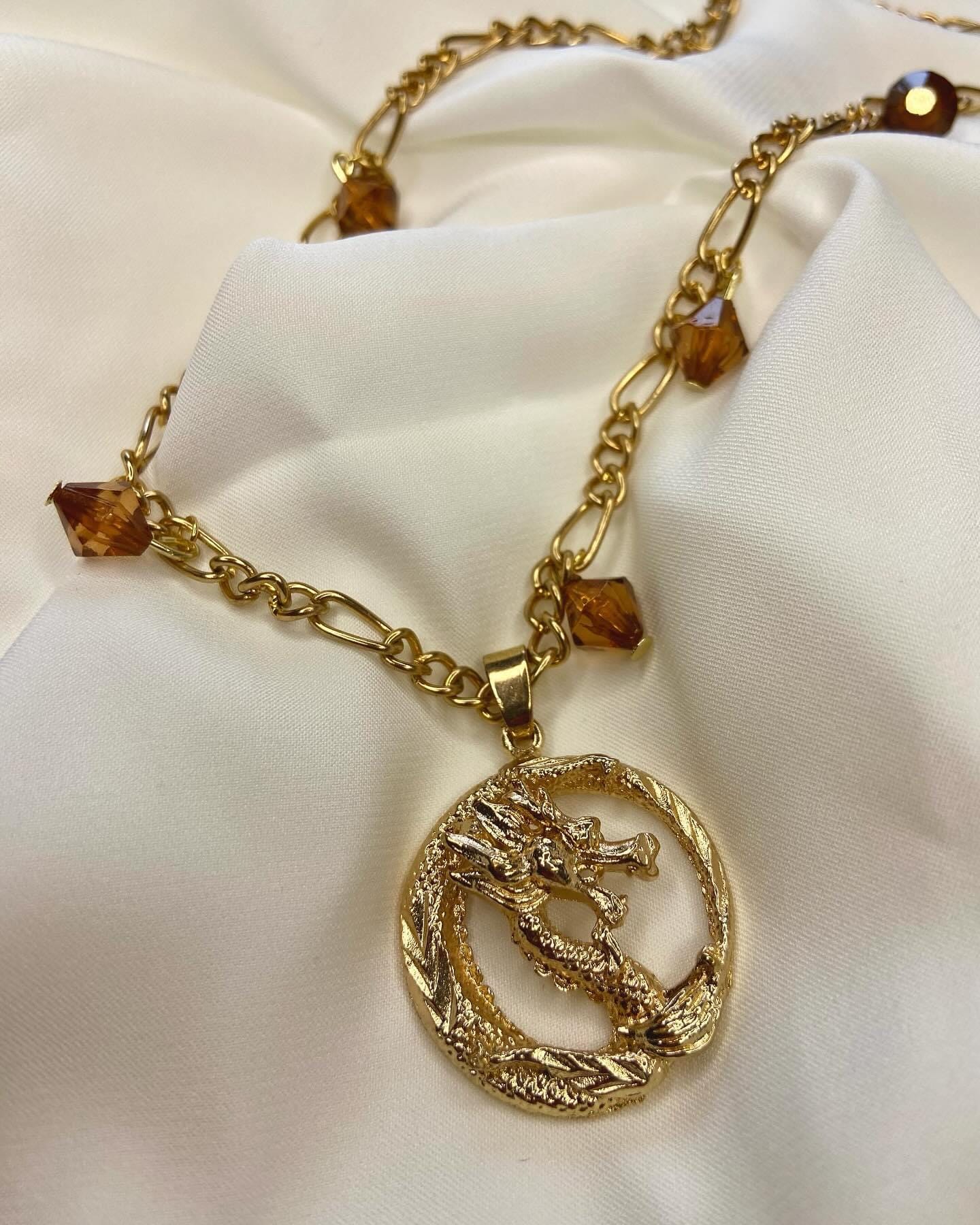 Shenron Necklace Gold