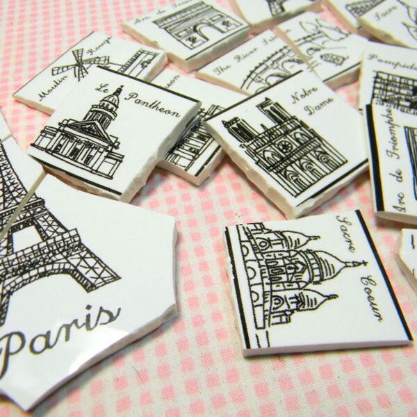 PARiS CHiC BRoKeN CHiNA MoSAiC TiLeS