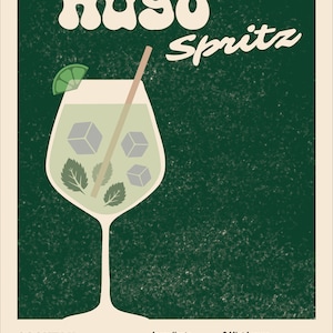 Cóctel Hugo Spritz Póster