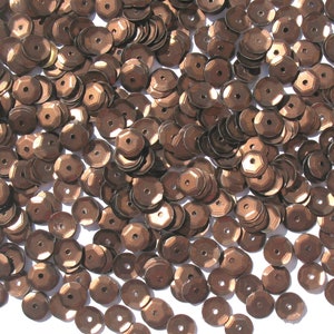 Chocolate Craft Medley 6mm Matte Metallic Cup Sequins image 4