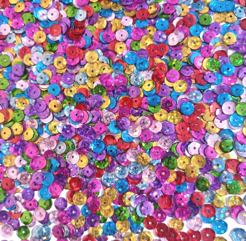 Celebrate Craft Medley 5mm Aurora Borealis Metallic Cup Sequins image 4