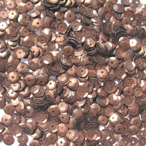 Chocolate Craft Medley 6mm Matte Metallic Cup Sequins image 10