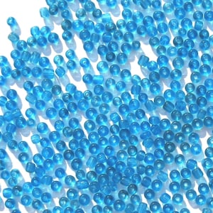 Pacific Blue Crafts 9/0 Translucent Glass Seed Beads image 1