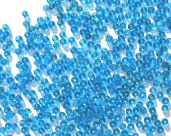 Pacific Blue - Crafts 9/0 Perles de rocaille en verre translucide