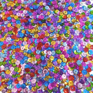 Celebrate Craft Medley 5mm Aurora Borealis Metallic Cup Sequins image 6