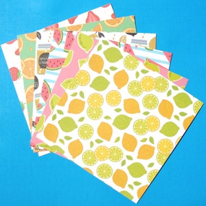 Strawberry Lemonade - Confezione di carta da disegno artigianale 6x6