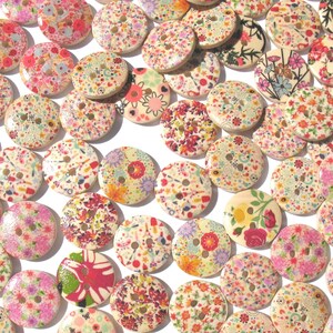 Bouquet Crafts Wood Button Selection image 9