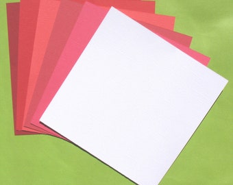 Rouge Red - Cardstock texturado de lino