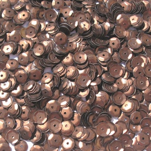 Chocolate Craft Medley 6mm Matte Metallic Cup Sequins image 9