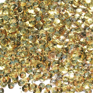 Gold Medium Crafter's Square 6mm Metallic Cup Sequins image 7