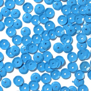 Mayablauw - ambachtelijke medley 6 mm glanzende cup pailletten