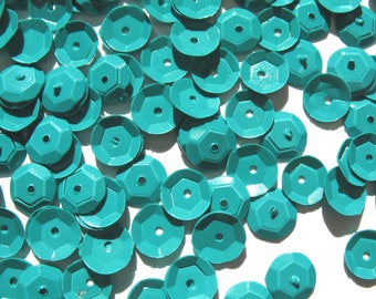 Teal - Craft Medley 6mm Gloss Cup Sequins