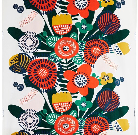 Bouquet Ikea Irmelin Cotton Fabric Etsy