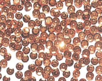 Copper - Craft Medley 6mm Metallic Cup Sequins
