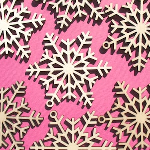 Snow Storm - Laser-Cut Wood Embellishment