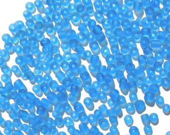 Cornflower Blue - Craft Medley 6/0 Translucent Matte Glass Seed Beads - LAST SET