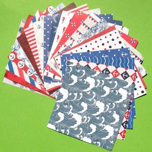 Bleu maritime - Paquet de papier créatif 4x4 Craft Medley