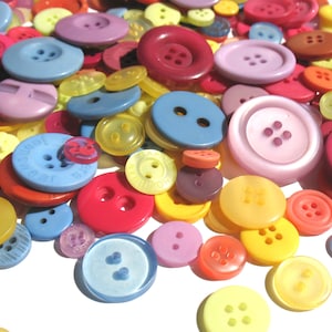 Red Yellow Green Blue Purple Plastic Buttons -  Canada