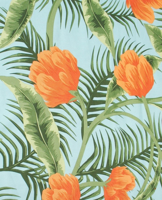 Tropical Orange IKEA Sommar Cotton Fabric - Etsy