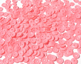 Coral Pink - Craft Medley 6mm Gloss Cup Sequins