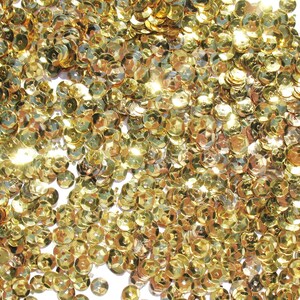 Gold Medium Crafter's Square 6mm Metallic Cup Sequins image 4