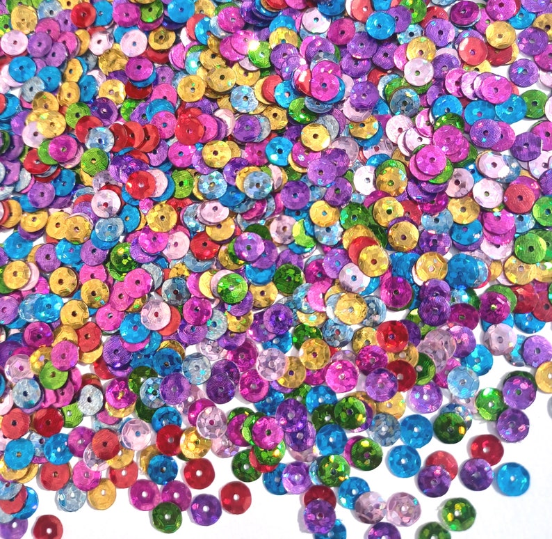 Celebrate Craft Medley 5mm Aurora Borealis Metallic Cup Sequins image 3