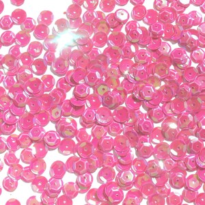 Fuchsia Pink Craft Medley 6mm Aurora Borealis Cup Sequins image 3