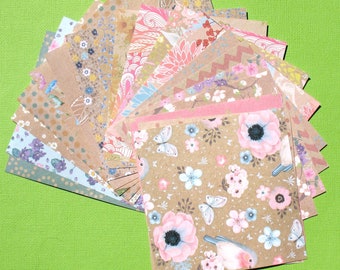 Blooming Meadow - 4x4 Craft Medley Designer Paper Pack