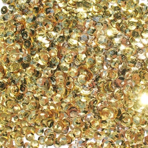 Gold Medium Crafter's Square 6mm Metallic Cup Sequins image 6