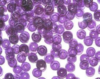 Royal Purple - Craft Medley 6mm Translucent Cup Sequins