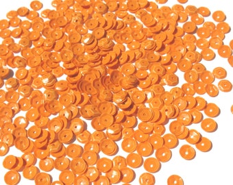 Florida Orange - Craft Medley 6mm Gloss Cup Sequins