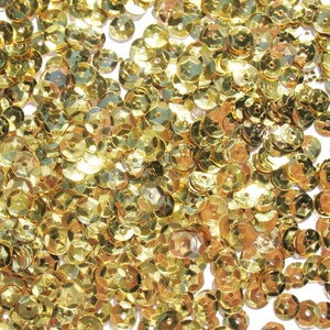 Gold Medium Crafter's Square 6mm Metallic Cup Sequins image 3